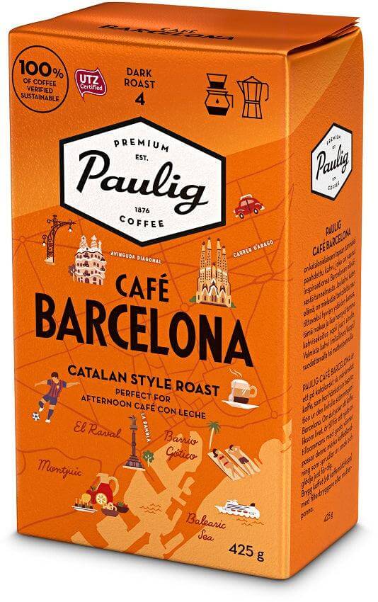 Paulig Cafe Barcelona Ground Coffee 425g, 12-Pack - Scandinavian Goods