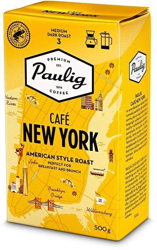 Paulig Cafe New York Ground Coffee 500g, 12-Pack - Scandinavian Goods