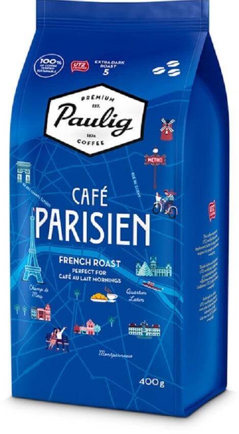 Paulig Cafe Parisien Coffee Beans 400g, 8-Pack