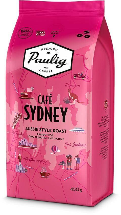 Paulig Cafe Sydney Coffee Beans 450g, 8-Pack - Scandinavian Goods