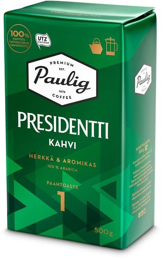 Paulig Presidentti Coarse Ground Coffee 500g, 12-Pack - Scandinavian Goods