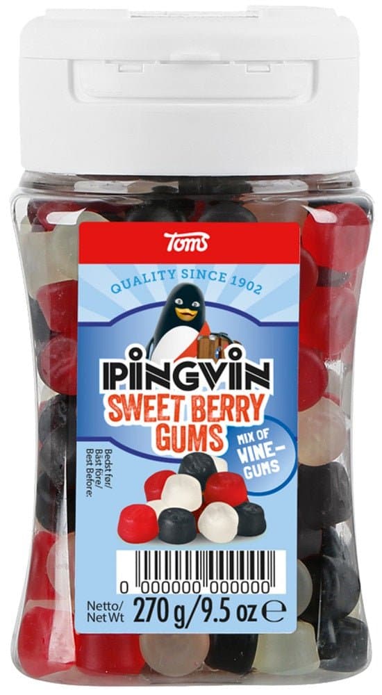 Pingvin Sweet Berry Gums 270g, 6-Pack - Scandinavian Goods