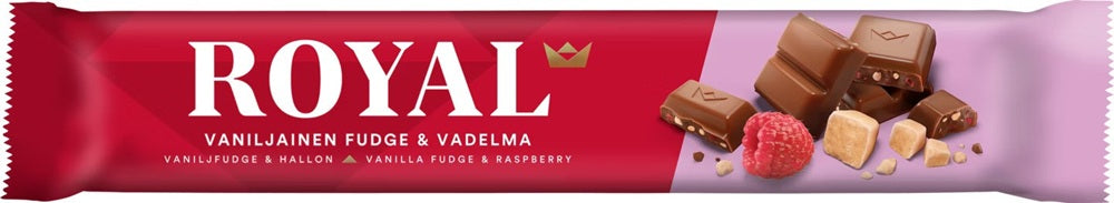 Royal Vanilla Fudge & Raspberry 45g, 28-Pack - Scandinavian Goods