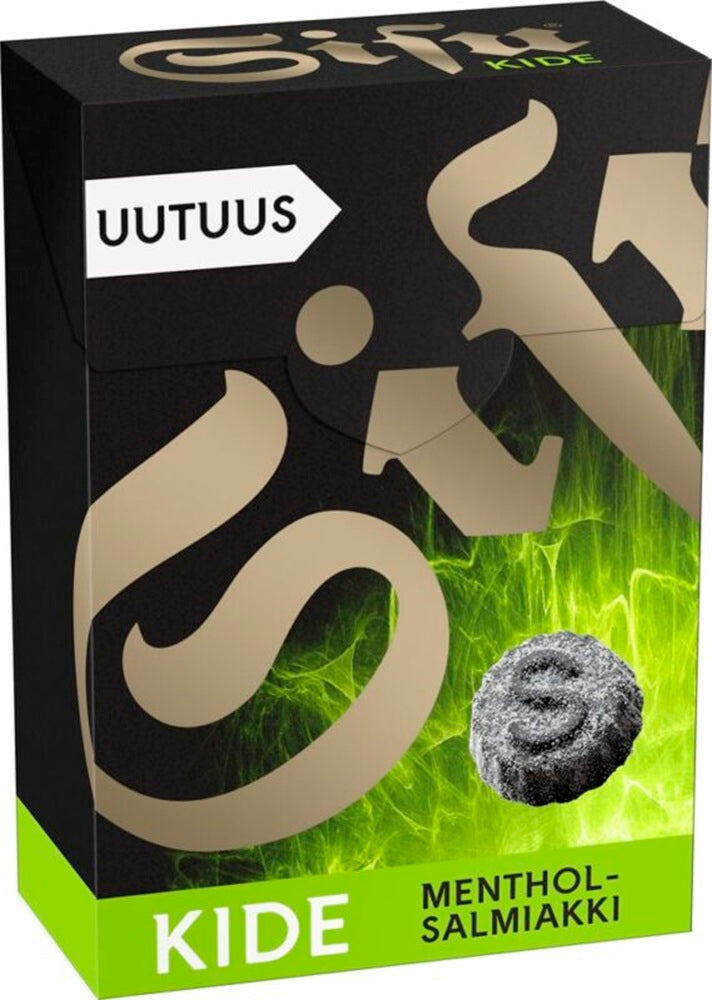Sisu Kide Menthol-Salmiakki 80g, 12-Pack - Scandinavian Goods