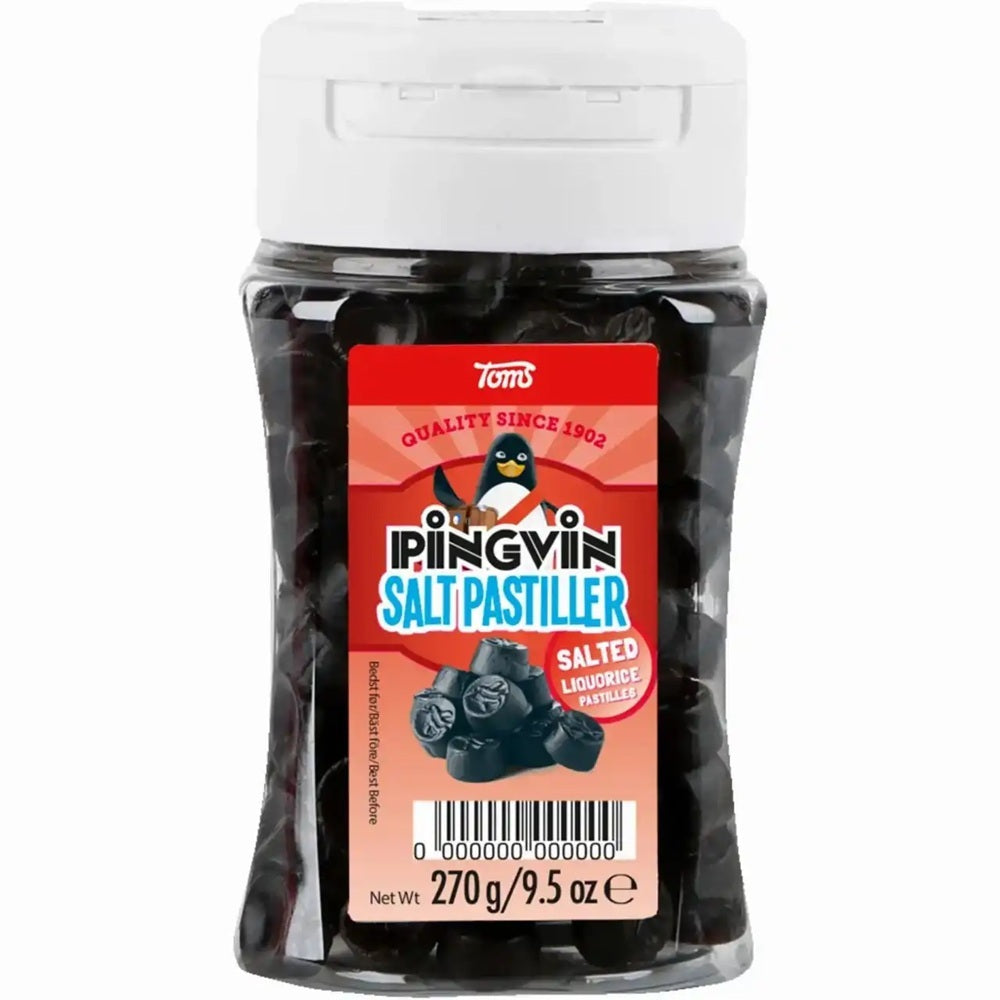 Toms Pingvin Salt Pastiller 270g, 6-Pack - Scandinavian Goods