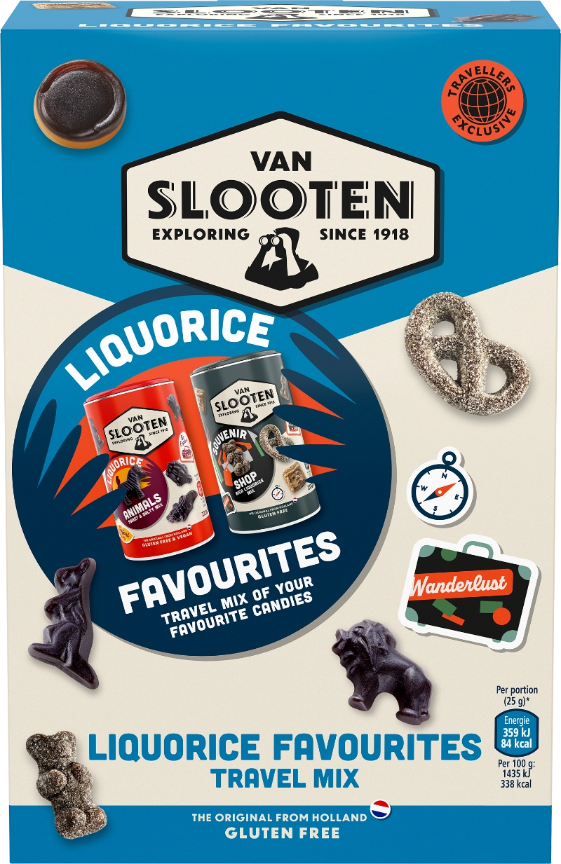 Van Slooten Liquorice Favourites Travel Mix 900g - Scandinavian Goods