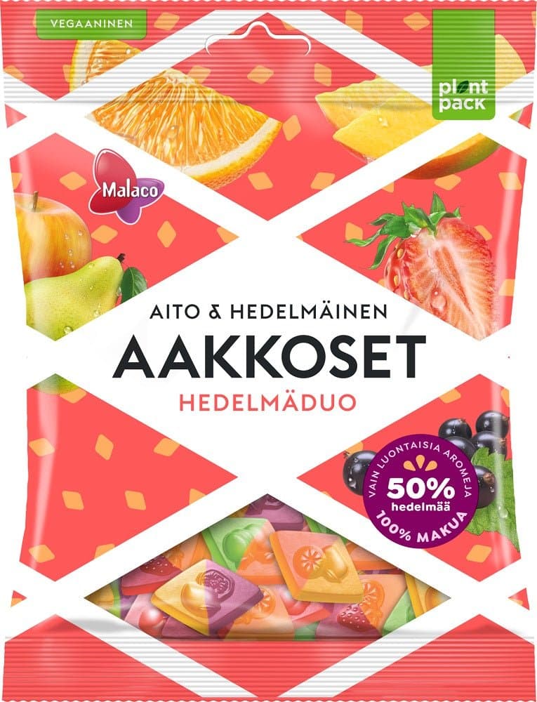 Aakkoset Aito & Hedelmäinen Hedelmäduo 230g - Scandinavian Goods