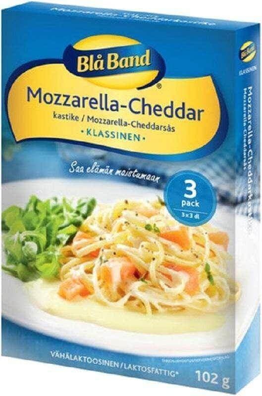 Blå Band Classic Mozzarella-Cheddar Sauce 102g, 14-Pack - Scandinavian Goods