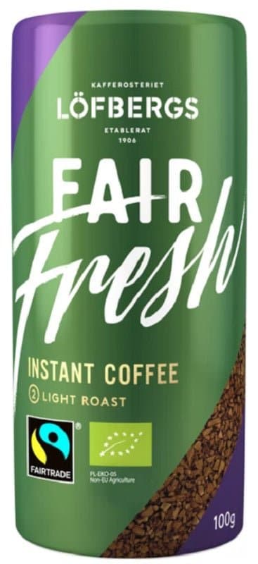 Fair Fresh Instant Coffee 100g, 6-Pack - Scandinavian Goods