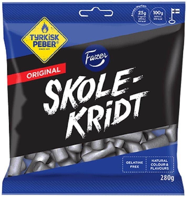Fazer Skolekridt Tyrkisk Peber 280g, 8-Pack - Scandinavian Goods