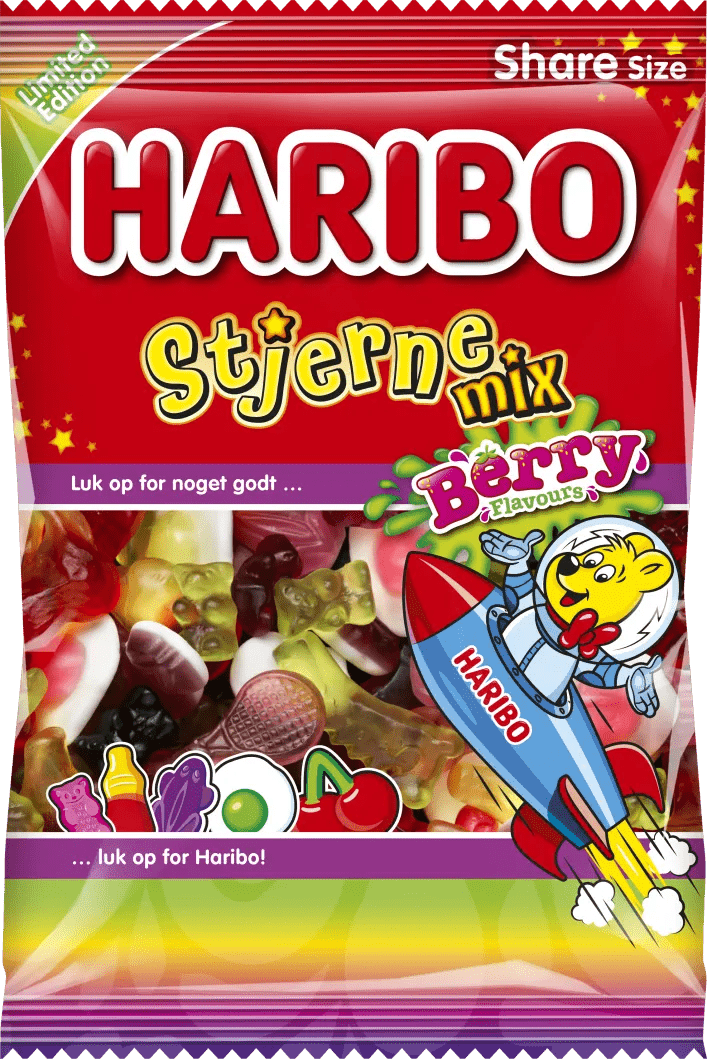 Haribo Stjerne Mix Berry 375g - Scandinavian Goods