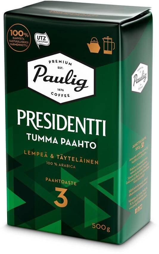 Paulig Presidentti Dark Roast Coarse Ground Coffee 500g - Scandinavian Goods