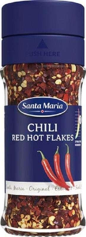 Santa Maria Red Hot Chili Flakes 28g, 12-Pack - Scandinavian Goods
