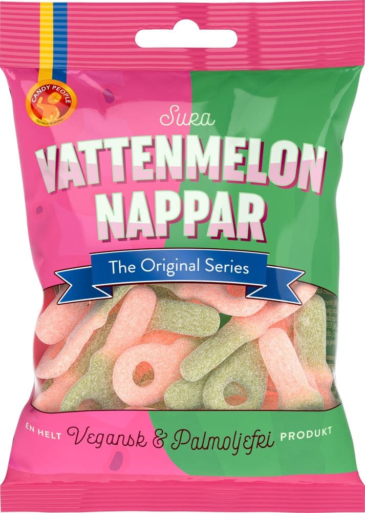 Sura Vattenmelonnappar 80g - Scandinavian Goods