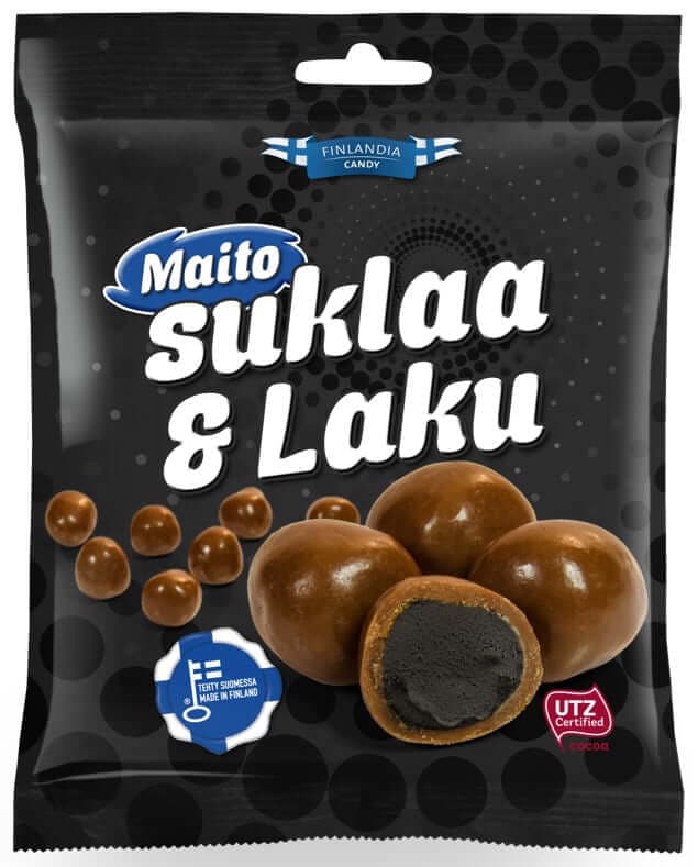 Maitosuklaa & Laku 120g, 16-Pack - Scandinavian Goods