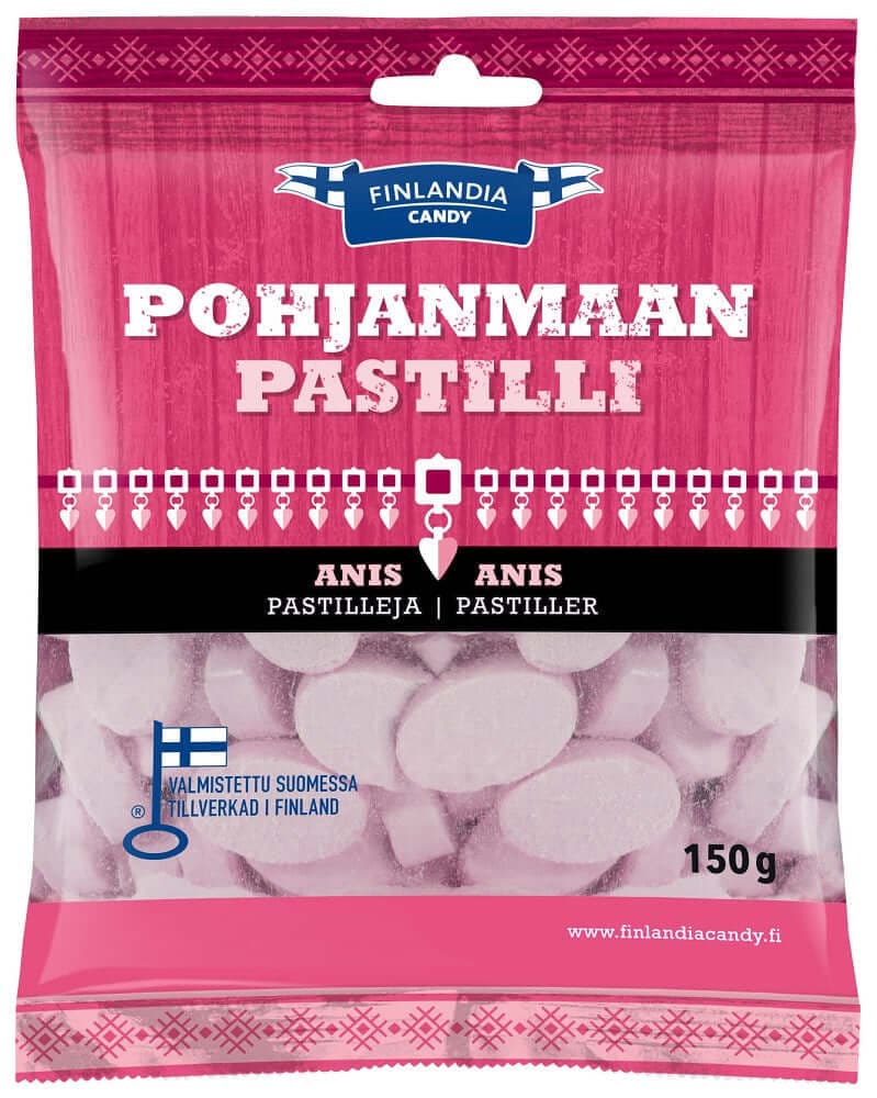 Pohjanmaan Pastilli Anise 150g, 14-Pack - Scandinavian Goods