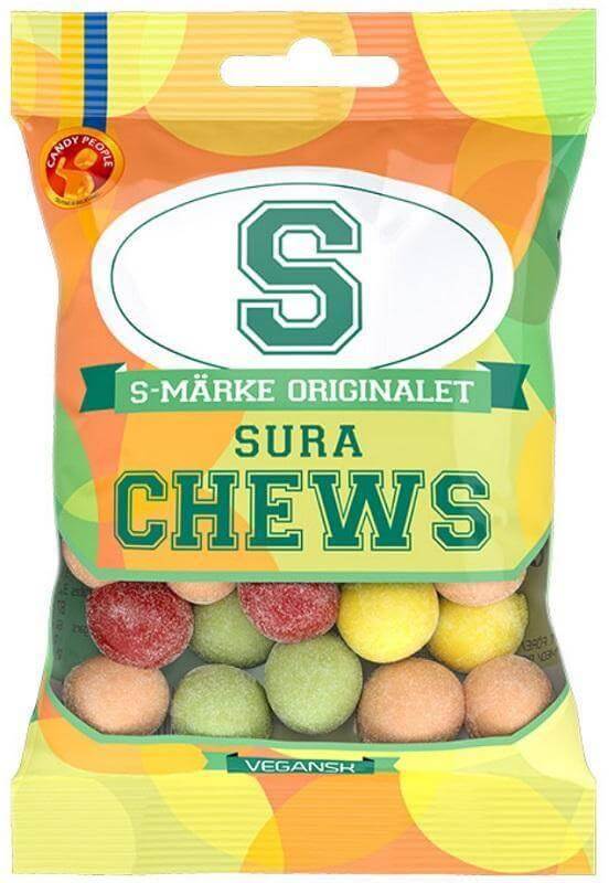 S-Märke Sura Chews 70g, 24-Pack - Scandinavian Goods