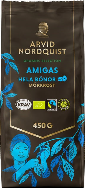 Arvid Nordquist Selection Amigas Coffee Beans 450g, 6-Pack - Scandinavian Goods