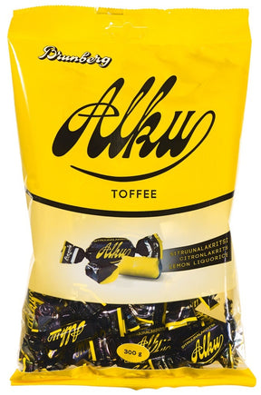 Brunberg Alku Toffee Lemon-Licorice 300g, 8-Pack - Scandinavian Goods