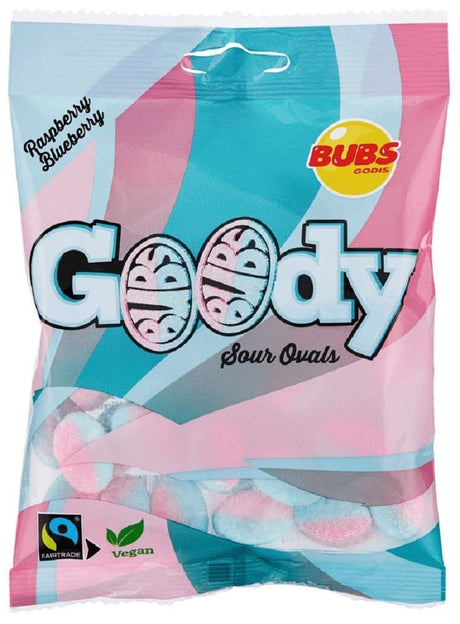 Bubs Godis Sour Ovals Forest Berries 90g - Scandinavian Goods