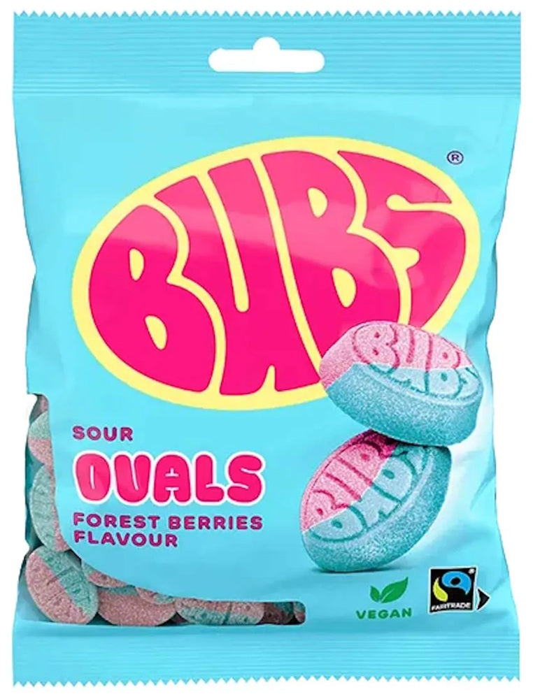 Bubs Godis Sour Ovals Forest Berries 90g-1 - Scandinavian Goods