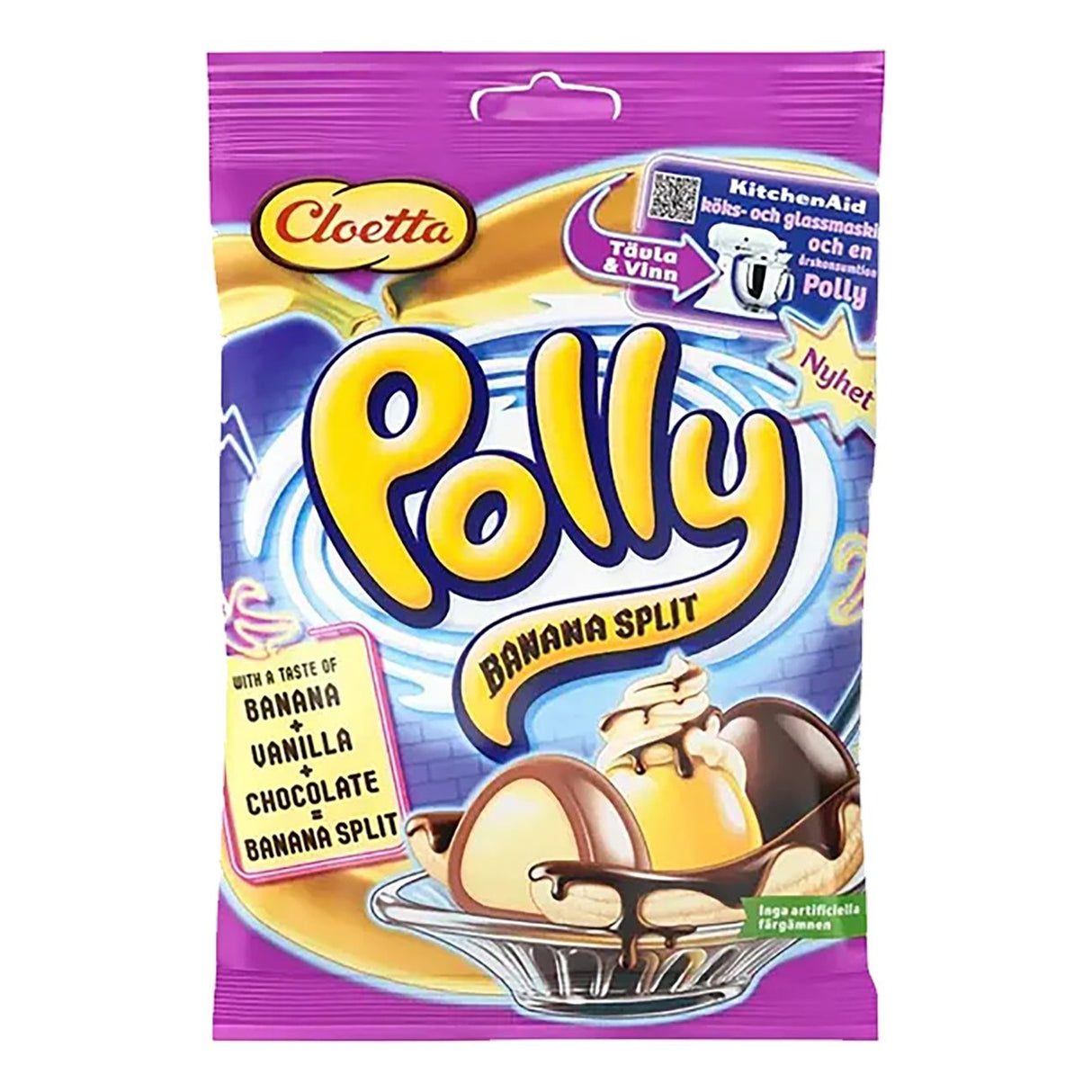 Cloetta Polly Banana Split 350g, 6-Pack - Scandinavian Goods