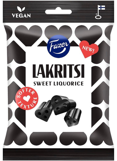 Fazer Lakritsi Sweet Liquorice 150g, 24-Pack - Scandinavian Goods