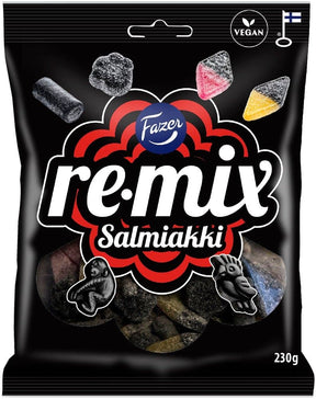 Fazer Remix Salmiakki 230g, 18-Pack - Scandinavian Goods