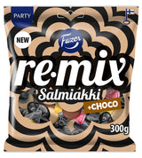 Fazer Remix Salmiakki +Choco 300g, 12-Pack - Scandinaian Goods