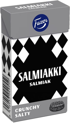 Fazer Salmiakki Crunchy Salty 38g, 20-Pack - Scandinavian Goods