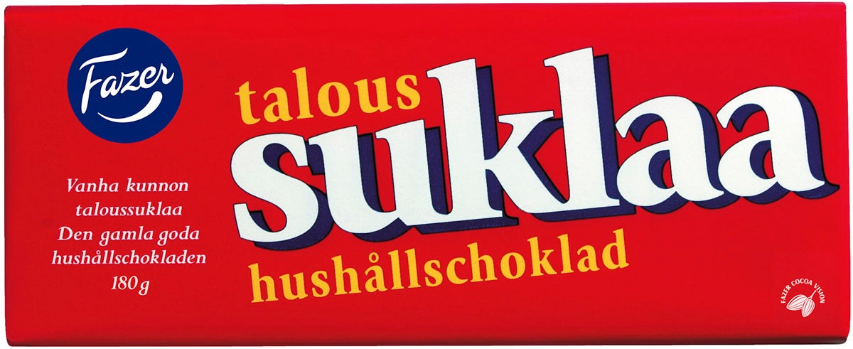 Fazer Taloussuklaa Baking Chocolate 180g - Scandinavian Goods