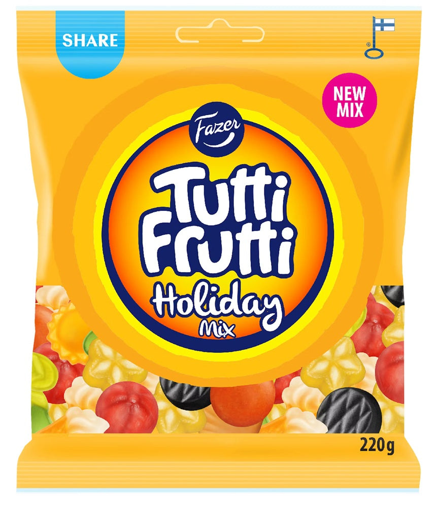 Fazer Tutti Frutti Holiday Mix 220g - Scandinavian Goods