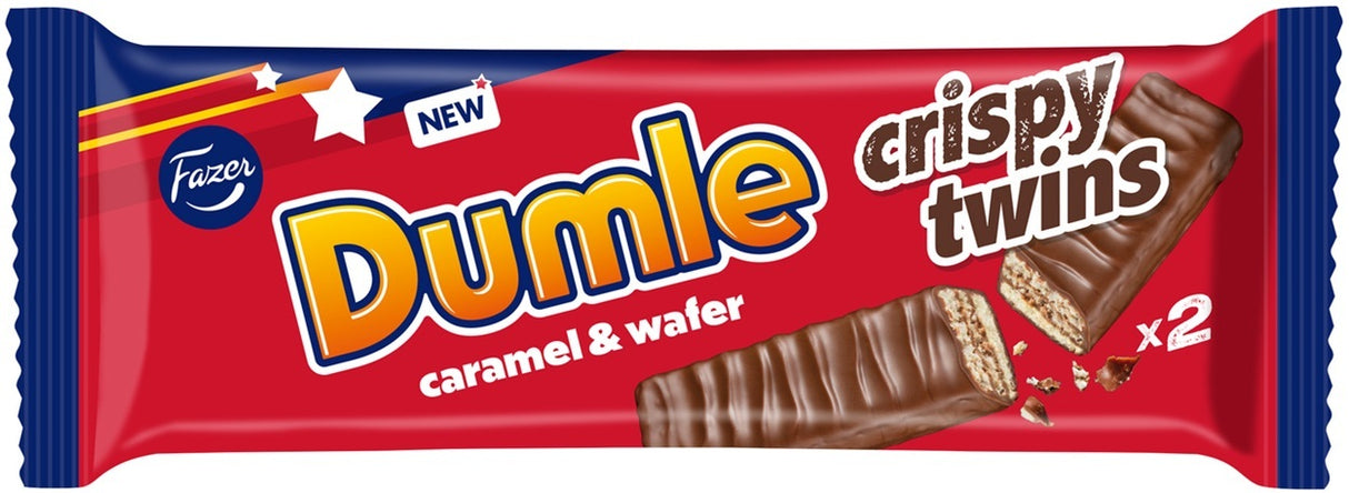 Fazer Dumle Crispy Twins 40g, 30-Pack - Scandinavian Goods