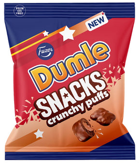 Fazer Dumle Snacks Crunchy Puffs 140g, 18-Pack - Scandinavian Goods