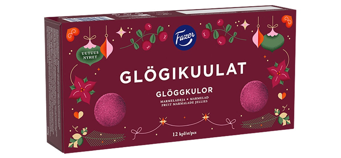 Fazer Glögg Jellies Candy 260g, 14-Pack - Scandinavian Goods