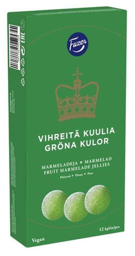 Fazer Green Jellies 260g, 14-Pack - Scandinavian Goods