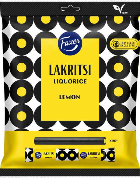 Fazer Lemon Liquorice Sticks 420g - Scandinavian Goods
