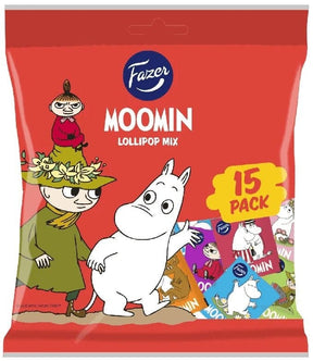 Fazer Moomin Lollipop Mix 120g, 12-Pack - Scandinavian Goods