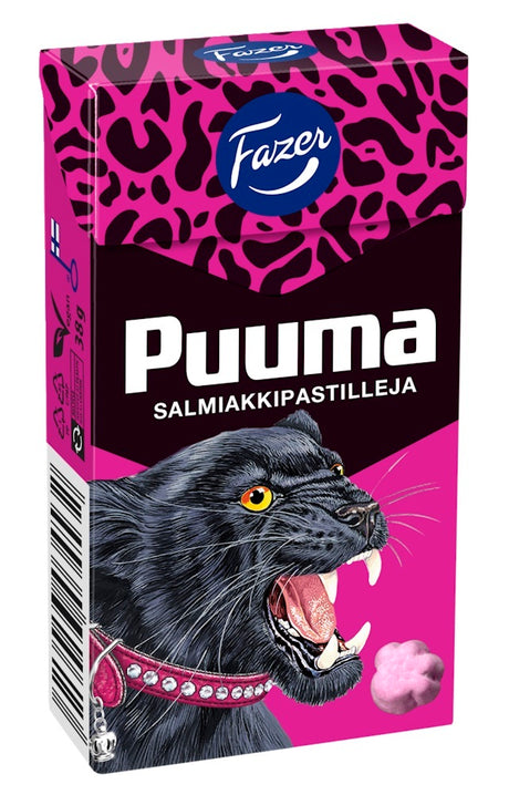Fazer Pantteri Puuma 38g, 20-Pack - Scandinavian Goods