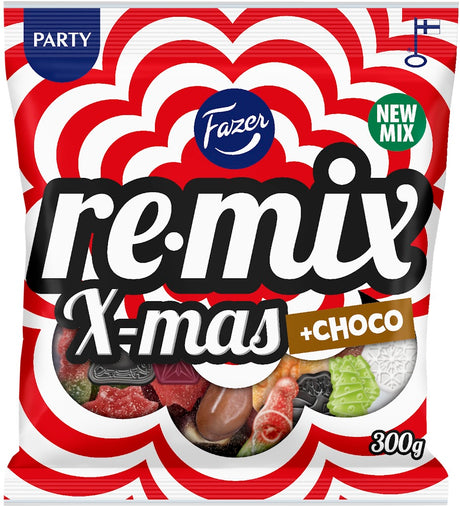 Fazer Remix X-mas + Choco Candy Mix 300g - Scandinavian Goods
