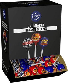 Fazer Salmiakki Lollipop Mix 1,35 kg - Scandinavian Goods