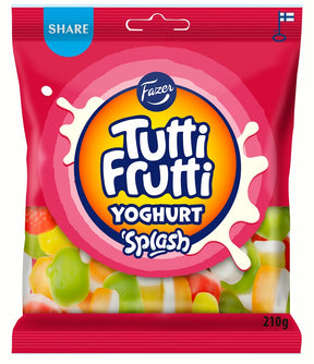 Fazer Tutti Frutti Yoghurt Splash 210g, 18-Pack - Scandinavian Goods