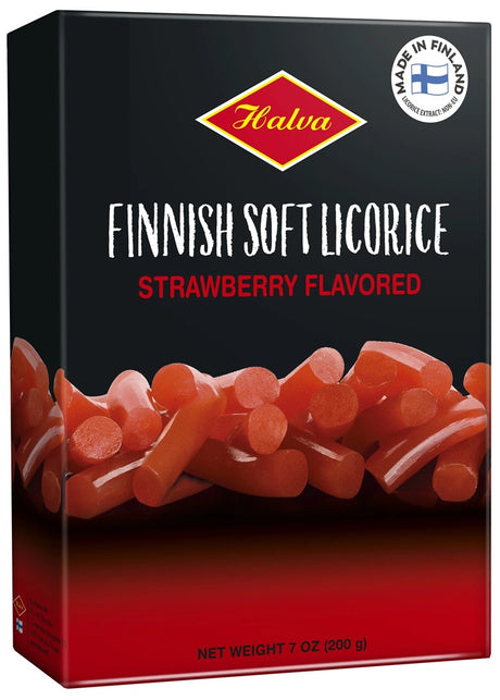 Halva Finnish Soft Strawberry Flavoured Licorice 200g, 10-Pack - Scandinavian Goods