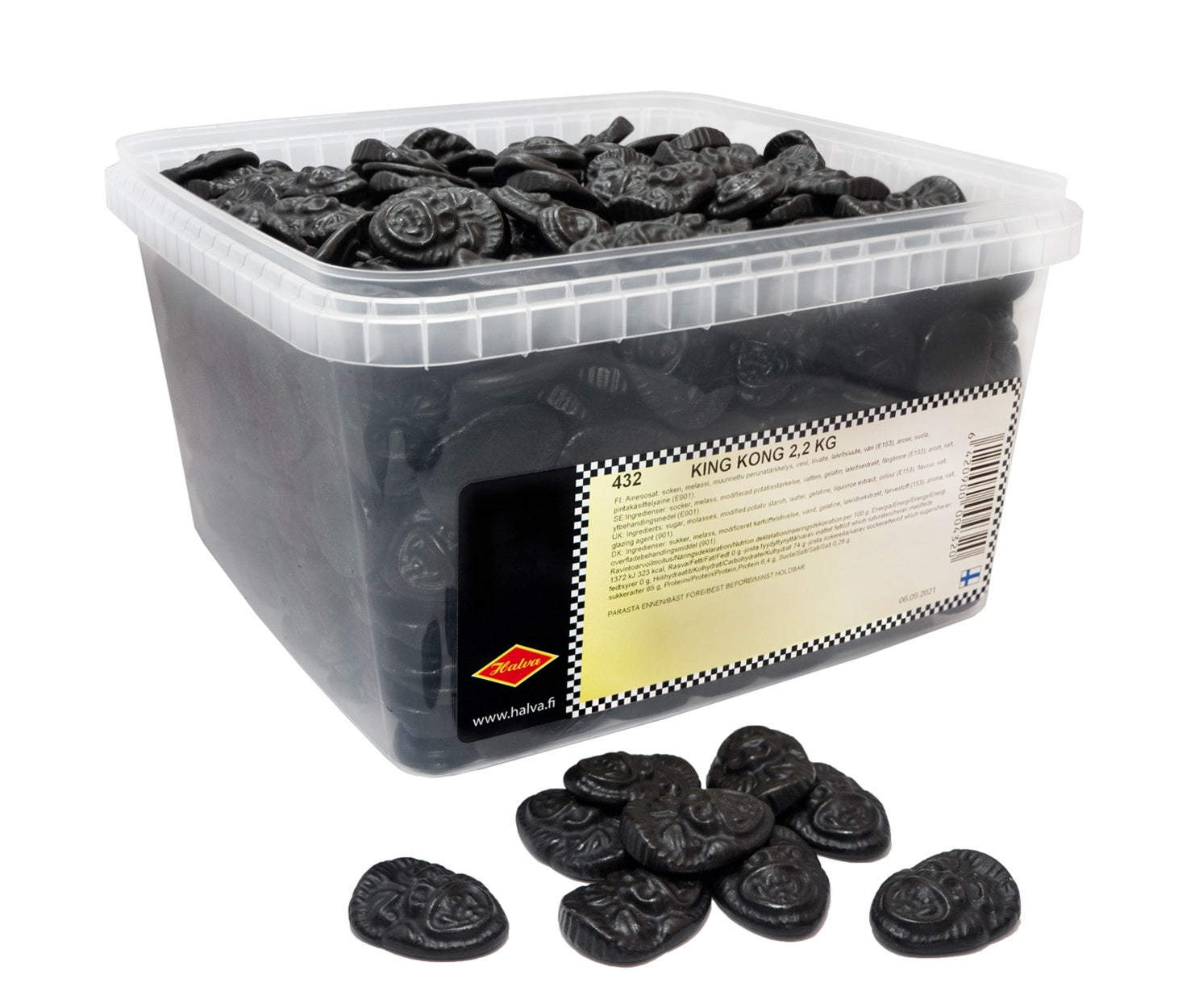 Halva King Kong Licorice Candy 2,2 kg - Scandinavian Goods