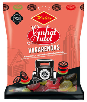 Halva Old Cars Spare Tire 120g, 24-Pack - Scandinavian Goods