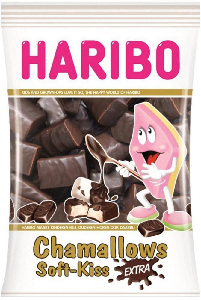 Haribo Chamallows Soft Kiss 175g, 12-Pack | Danish Marshmallows