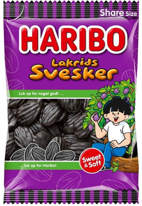 Haribo Lakrids Svesker 375g - Scandinavian Goods