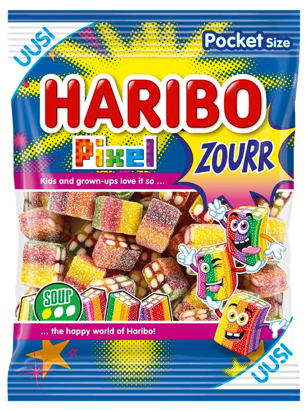Haribo Pixel Zourr 80g | German Sour Fruit Candy
