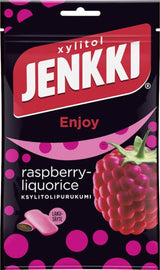 Jenkki Enjoy Raspberry-Liquorice 100g - Scandinavian Goods