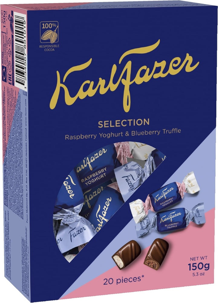 Karl Fazer Selection Chocolates 150g, 12-Pack - Scandinavian Goods